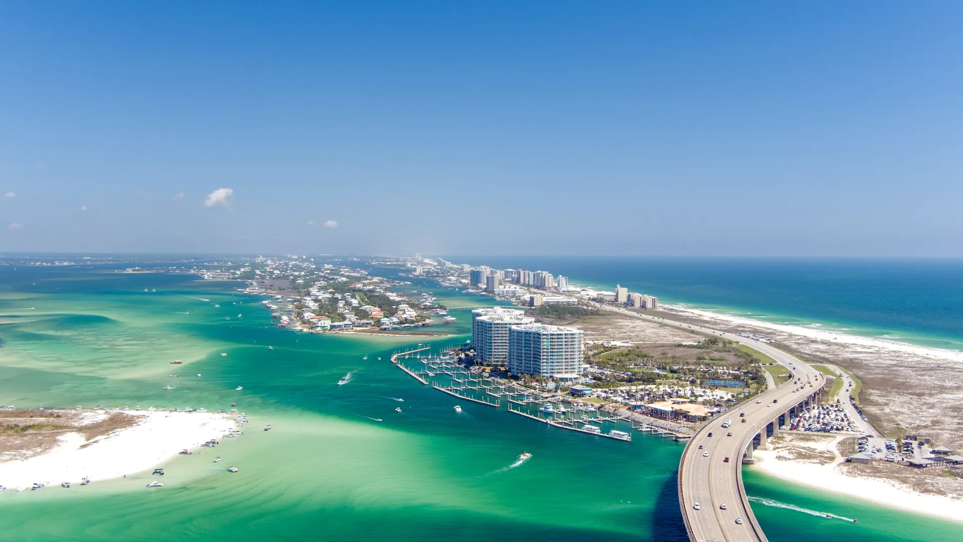 Aerial view of Perdido Key, Florida